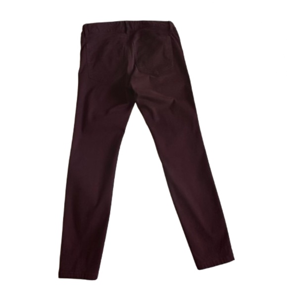Ann Taylor Women's 6P Burgundy The Skinny Curvy Fit Stretchy Cotton Blend Pants - Picture 5 of 12